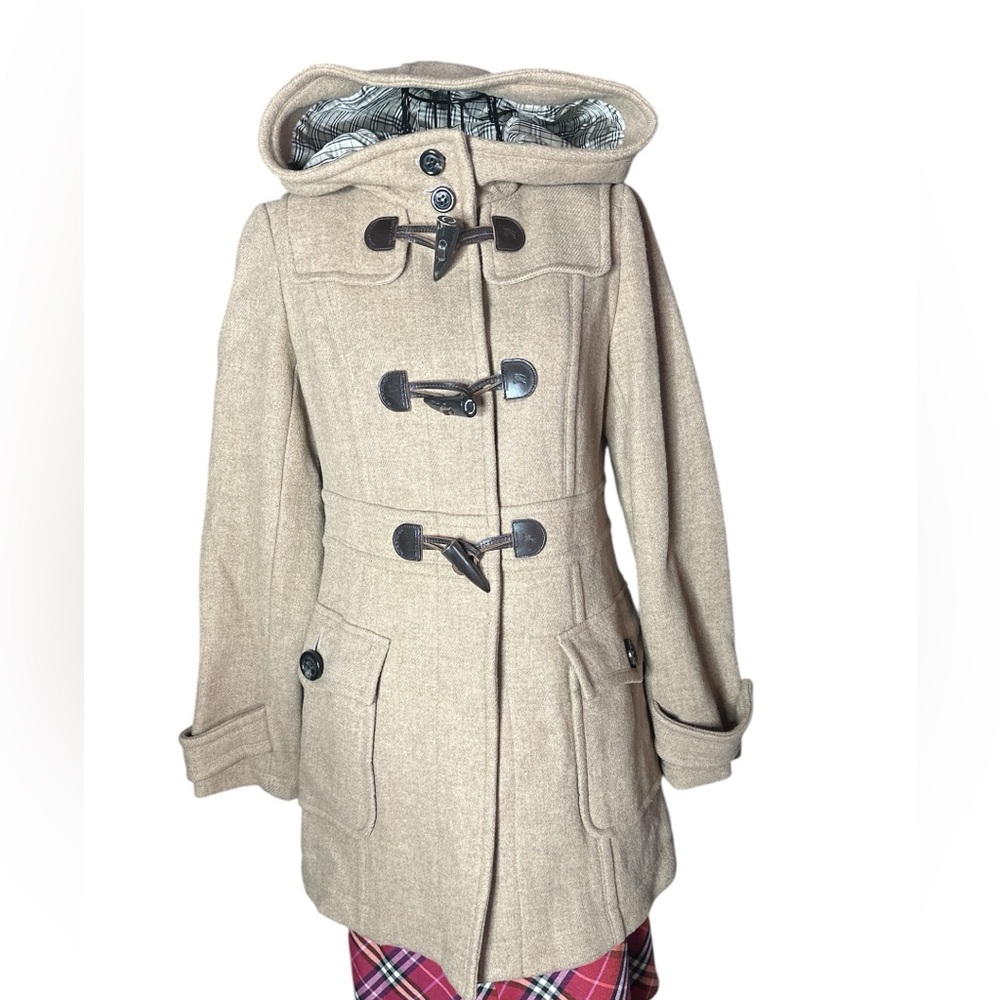 Burberry Tan Toggle Coat